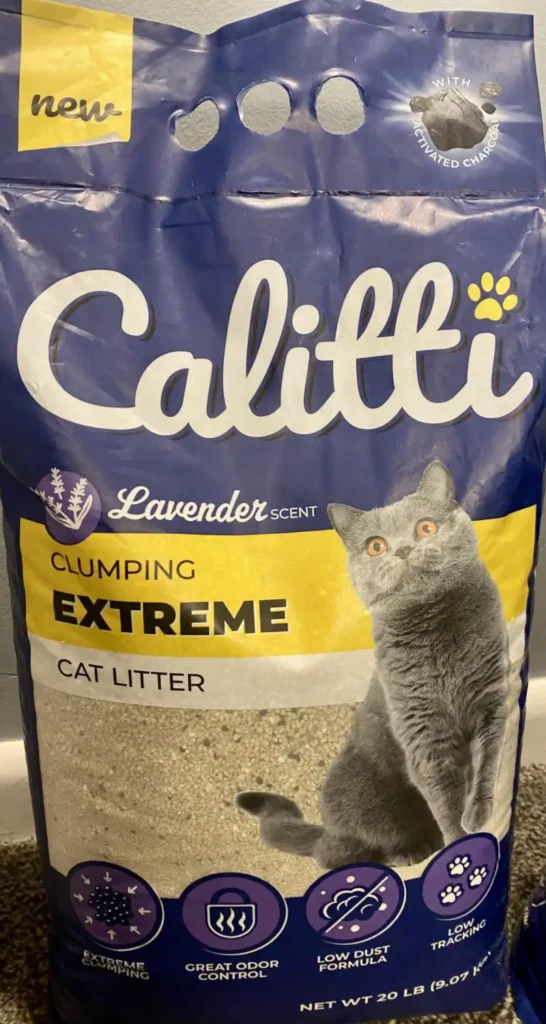 Bag of Calitti Extreme Clumping Cat Litter